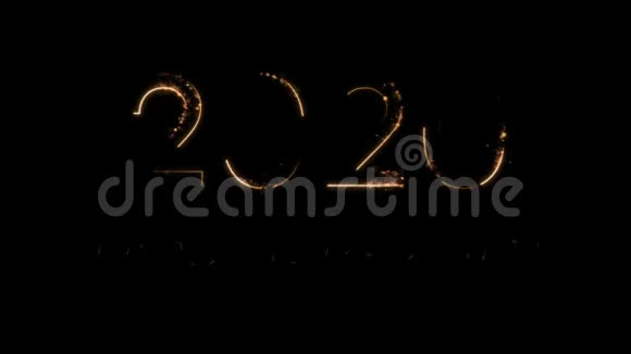 新年作文祝贺2020年和德国新年快乐数字来自魔法视频的预览图