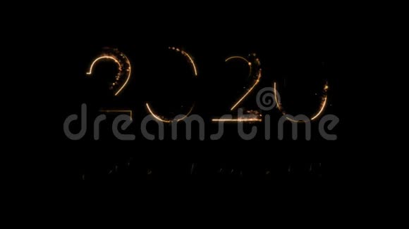 4k圣诞作文祝贺2020年圣诞快乐西班牙语数字来自魔法火花视频的预览图