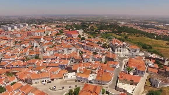 帕尔梅拉鸟瞰葡萄牙历史中心视频的预览图