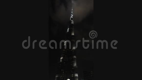 迪拜摩天大楼哈利法塔视频的预览图