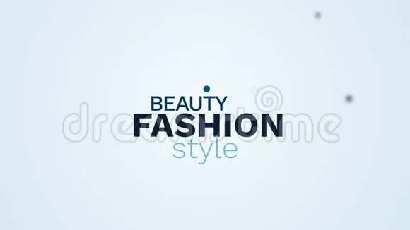 时尚美容时尚化妆魅力生活方式化妆品gucci范思哲女性时尚动画词云背景视频的预览图