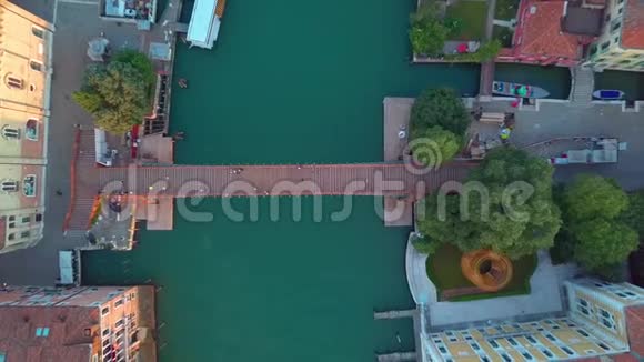 威尼斯及其大运河的鸟瞰图视频的预览图