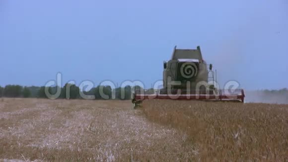 收割者收割麦子视频的预览图