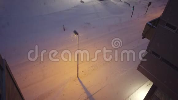 特罗姆瑟镇的暴风雪视频的预览图