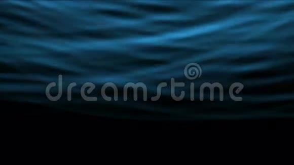 4k抽象蓝波曲线节奏背景水下视频的预览图