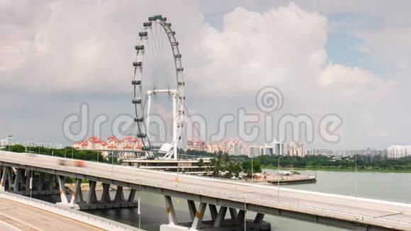 晴天码头交通桥著名飞人河湾4k延误新加坡视频的预览图