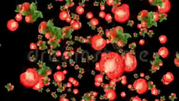 掉下来的蔬菜番茄视频的预览图
