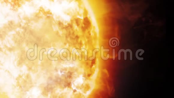 太阳和太阳风在太空中视频的预览图