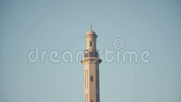 阿联酋2017年1月迪拜法希迪区天空中的塔视频的预览图