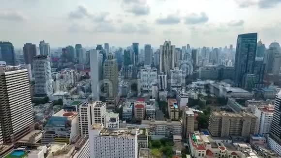曼谷市中心全景西北航空视频视频的预览图