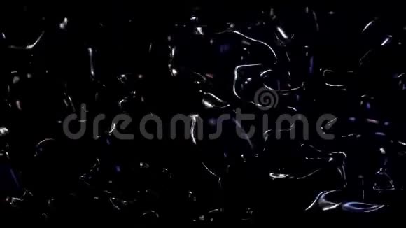 摘要无限循环动画三维背景的金属液体波和明亮的颜色光视频的预览图