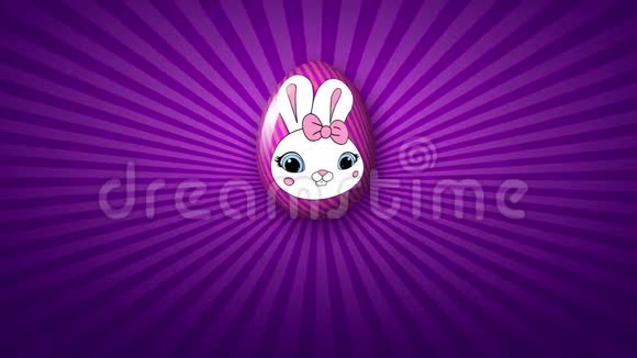 复活节快乐动画标题预告片25FPS无限紫罗兰紫色视频的预览图