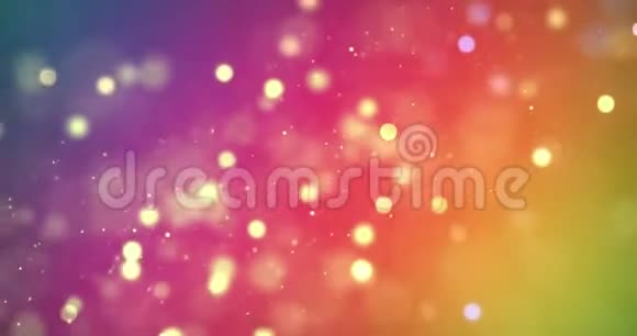 圣诞节数字闪光火花多种颜色的粒子在五颜六色的背景上流动节日圣诞节喜庆的新年视频的预览图