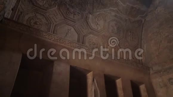 意大利庞贝城遗址维苏威火山附近的考古公园视频的预览图