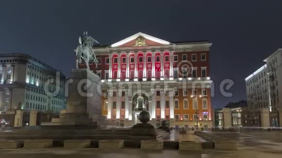 莫斯科市政厅的历史建筑视频的预览图