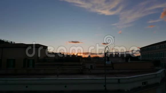 日落时分意大利罗马视频的预览图