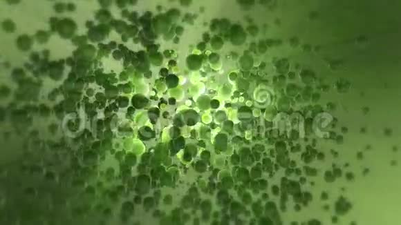 粒子绿波背景视频的预览图