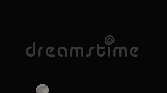 晴朗夜空中的满月视频的预览图