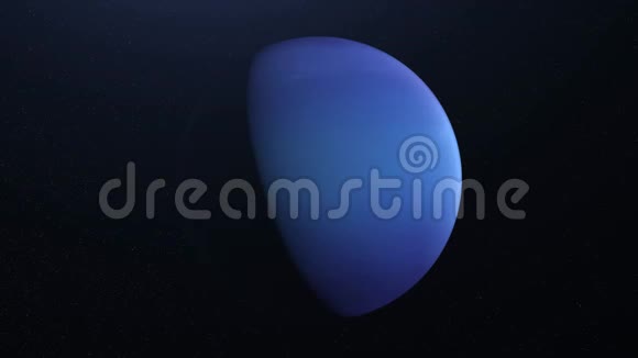 海王星的抽象动画动画宇宙恒星空间中固体蓝色行星海王星的抽象表面视频的预览图