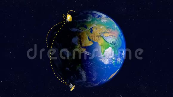 与地球网络相连的射电望远镜视频的预览图