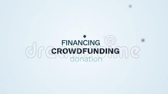 众筹融资捐赠投资资助慈善集体商业活动支付合作动画视频的预览图
