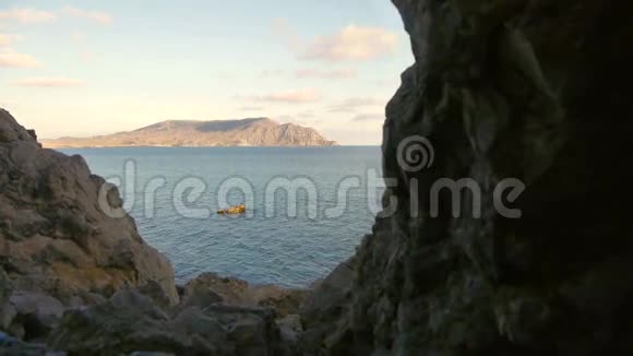 黑海的海景梅加诺姆角克里米亚a视频的预览图