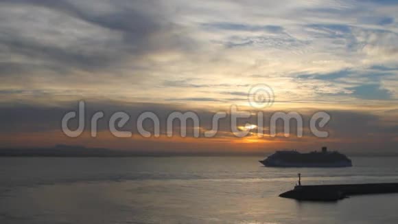 巴利阿里海的黎明西班牙帕尔马德马约卡视频的预览图