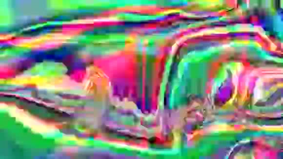 充满活力的灰色动态怀旧的彩虹背景视频的预览图