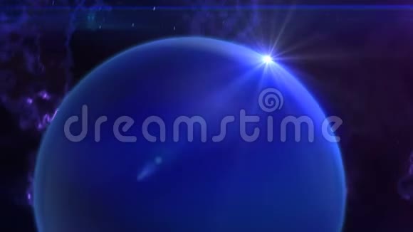 海王星在太空中显现视频的预览图