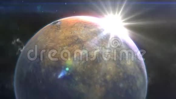 水星在太空中显现视频的预览图