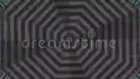 多色几何科幻迷幻闪烁背景视频的预览图