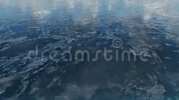 飞越冷冻水面特写视频的预览图