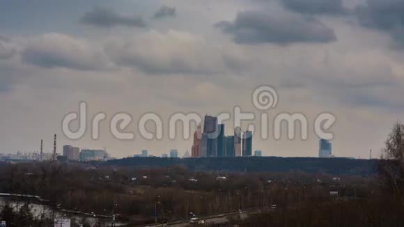 莫斯科最高的建筑莫斯科市中心视频的预览图