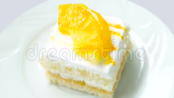 菠萝蛋糕片餐饮视频的预览图