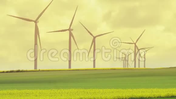 风力涡轮机的视图视频的预览图