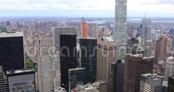 曼哈顿中城地区4K超高清空中景观视频的预览图