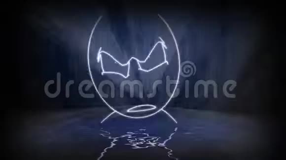 基于真实激光显示的水幕动画激光显示的计算机模拟关于厄运之声的激光表演视频的预览图