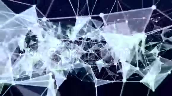 抽象移动连接结构背景与文本营销视频的预览图