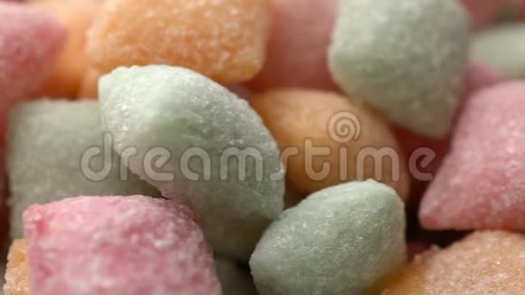 糖果垫混合零食糖旋转背景视频的预览图