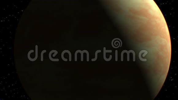 背景上的金星虚构的观测卫星飞过三维动画地球的纹理是在视频的预览图