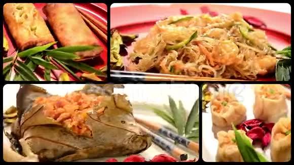中国菜的组成视频的预览图
