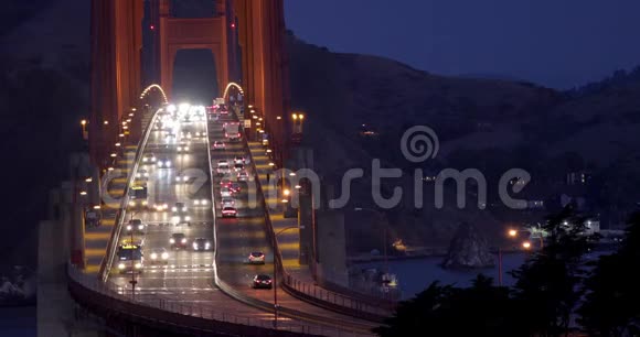 早上金门大桥的交通视频的预览图