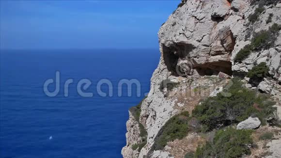 卡波卡奇悬崖面对地平线撒丁岛意大利视频的预览图
