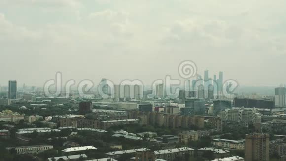 时光流逝摩天大楼静态拍摄城市景观视频的预览图