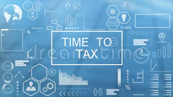 税务时间动画排版视频的预览图