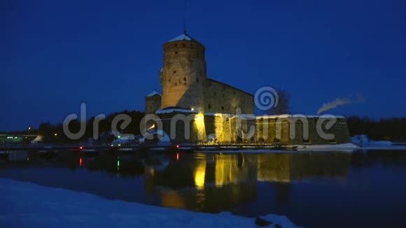 奥拉夫林纳城堡三月之夜芬兰萨文林纳视频的预览图