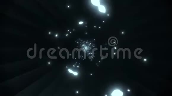 黑暗发光抽象星系背景壁纸三维插图运动背景vj循环视频的预览图