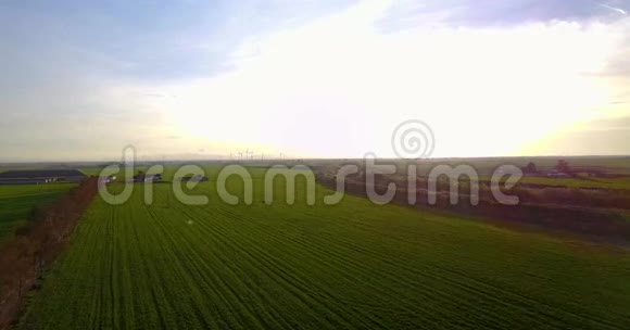 意大利农业领域的日落景观视频的预览图