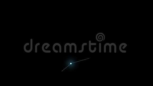 星座处女座黑色背景发光的蓝色星星是由线连接的运动图形视频的预览图