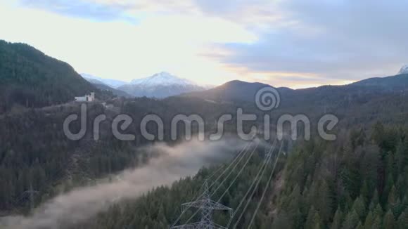 雾林山鸟瞰视频的预览图